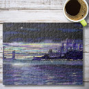Recherche de peinture pont brooklyn Coucher de soleil