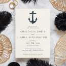 Recherche de côtier mariage invitations Bleu marine