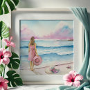 Recherche de scènes plage posters Aquarelle