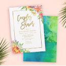 Recherche de floral watercolor bridal shower invitations Calligraphie