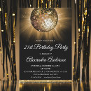 Recherche de gold 21ans anniversaire invitations Vingt et un