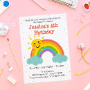 Zoek naar regenboogverjaardag uitnodigingen Regenboogwolken