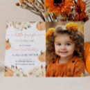 Recherche de enfant de citrouille invitations Fête d'anniversaire d'automne