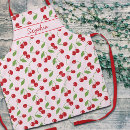 Recherche de de cerises tabliers Motif de cerise