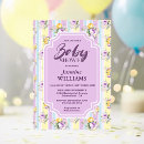 Recherche de lavande florale invitations Petite fille