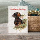 Recherche de vintage dachshund christmas vœux cartes Vacances