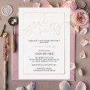 Recherche de rose graduation invitations Calligraphie