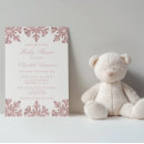 Recherche de pink snowflake baby shower invitations Élégant