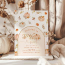 Recherche de de citrouille de fille anniversaire invitations Floral