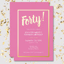 Recherche de rose gold foil anniversaire invitations Typographie