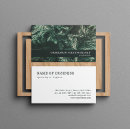 Zoek naar groene bladeren visitekaartjes Natuur