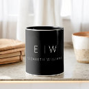 Recherche de minimaliste moderne tasses Monogramme