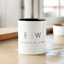 Recherche de modernes tasses Monogramme