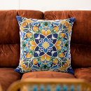 Recherche de motif vintage coussins Bleu