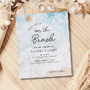 Recherche de de de plage mariage réception invitations Bleu
