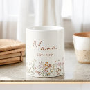Recherche de fille de baby shower tasses Floral