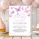 Recherche de papillons baby shower invitations Papillon pourpre