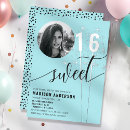 Recherche de turquoise 16ans anniversaire invitations Pour enfants