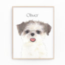 Recherche de shih tzu chien art Mère de chien