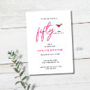 Recherche de fabuleux anniversaire invitations Cinquante