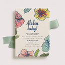 Recherche de hawaiian baby shower invitations Été