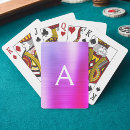 Recherche de acier jeux de cartes Monogramme