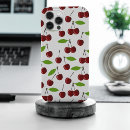Recherche de cerises rouges iphone coques Motif de fruits