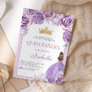 Recherche de lilac quinceanera invitations Princesse tiara