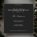 Recherche de cocktail noël invitations Noir et blanc