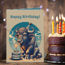 Recherche de bison anniversaire cartes Animaux