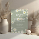 Recherche de olive baby shower invitations Vert sauge