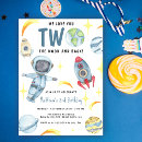 Recherche de fusée lune invitations Fête de l'espace