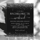 Zoek naar glitter bachelorette party uitnodigingen Zilver