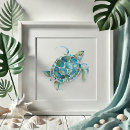 Recherche de tortue hawaïenne art Bleu