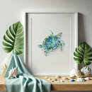 Recherche de vert et bleu art Aquarelle