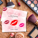 Zoek naar lippenstift kus visitekaartjes Roze