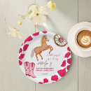 Recherche de western baby shower assiettes Cowgirl