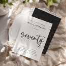 Recherche de soixante dixième anniversaire invitations Typographie