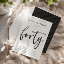 Recherche de 40th invitations Typographie