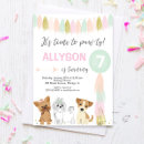 Recherche de chiot anniversaire invitations Mignon