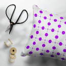 Recherche de pois violet coussins Motif à points polka