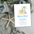 Recherche de palm trees baby shower invitations Neutre