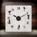 Recherche de chiffres noirs horloges Bois