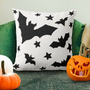 Recherche de chauve souris coussins Noir et blanc