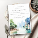 Recherche de paysage marin invitations Aquarelle