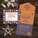 Recherche de motif halloween invitations Blanc