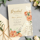 Recherche de nuptiale de douche de robe invitations Aquarelle