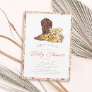 Recherche de cowboy boots baby shower invitations Cowgirl