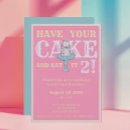 Recherche de gateaux invitations Girl