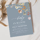 Recherche de fleur baby shower invitations Floral